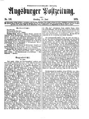 Augsburger Postzeitung Samstag 12. Juni 1875