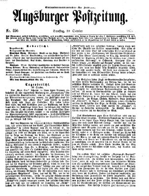 Augsburger Postzeitung Samstag 30. Oktober 1875