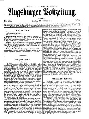 Augsburger Postzeitung Freitag 19. November 1875