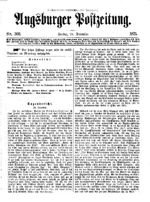 Augsburger Postzeitung Freitag 24. Dezember 1875