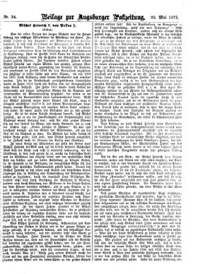Augsburger Postzeitung Freitag 28. Mai 1875