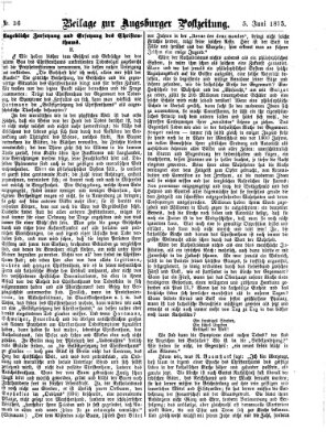 Augsburger Postzeitung Samstag 5. Juni 1875
