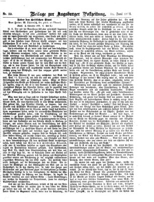 Augsburger Postzeitung Donnerstag 24. Juni 1875