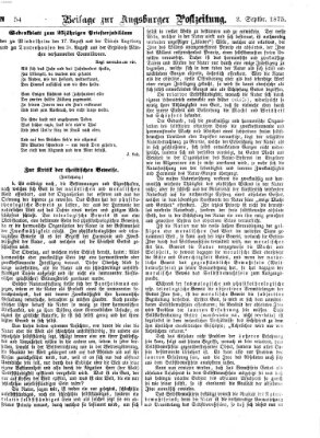Augsburger Postzeitung Donnerstag 2. September 1875