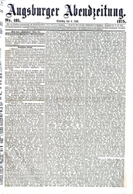 Augsburger Abendzeitung Dienstag 6. Juli 1875