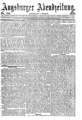 Augsburger Abendzeitung Donnerstag 9. September 1875