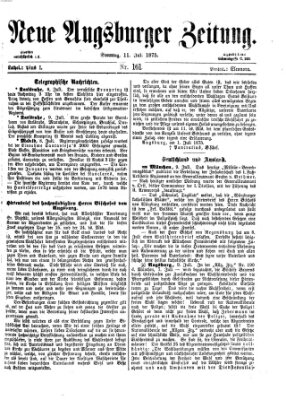 Neue Augsburger Zeitung Sonntag 11. Juli 1875