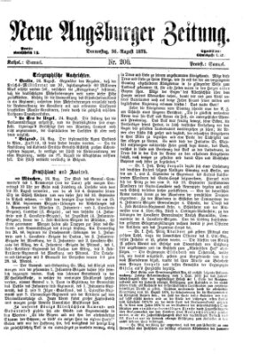Neue Augsburger Zeitung Donnerstag 26. August 1875