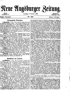 Neue Augsburger Zeitung Samstag 9. Oktober 1875