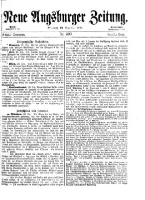Neue Augsburger Zeitung Mittwoch 22. Dezember 1875