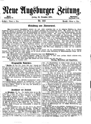 Neue Augsburger Zeitung Freitag 24. Dezember 1875