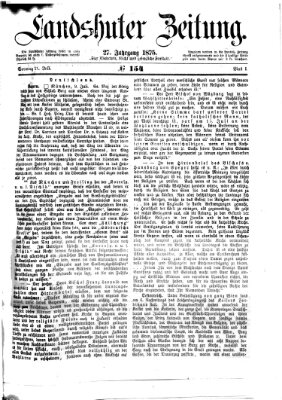 Landshuter Zeitung Sonntag 11. Juli 1875