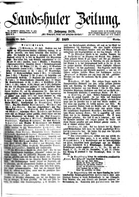 Landshuter Zeitung Donnerstag 29. Juli 1875