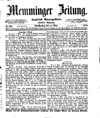 Memminger Zeitung Donnerstag 6. Mai 1875