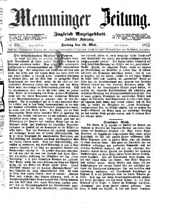 Memminger Zeitung Freitag 14. Mai 1875