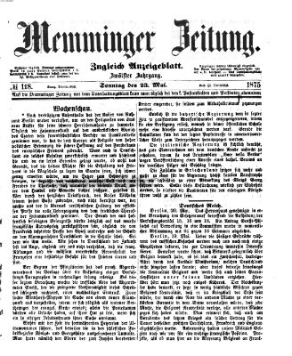Memminger Zeitung Sonntag 23. Mai 1875
