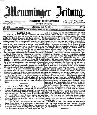 Memminger Zeitung Dienstag 8. Juni 1875