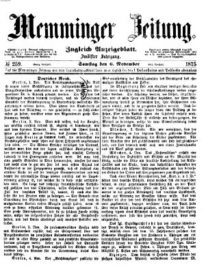Memminger Zeitung Samstag 6. November 1875