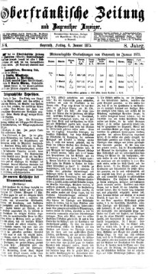 Oberfränkische Zeitung und Bayreuther Anzeiger (Bayreuther Anzeiger) Freitag 8. Januar 1875