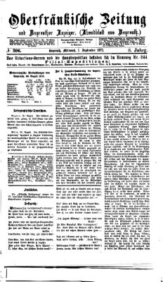 Oberfränkische Zeitung und Bayreuther Anzeiger (Bayreuther Anzeiger) Mittwoch 1. September 1875