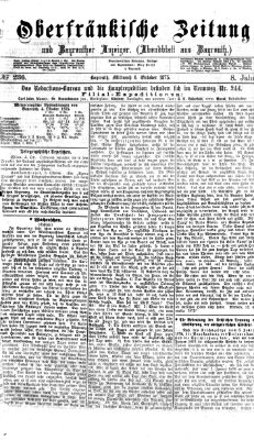 Oberfränkische Zeitung und Bayreuther Anzeiger (Bayreuther Anzeiger) Mittwoch 6. Oktober 1875