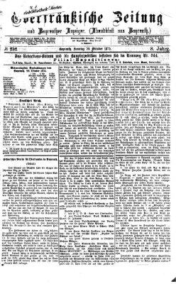 Oberfränkische Zeitung und Bayreuther Anzeiger (Bayreuther Anzeiger) Sonntag 24. Oktober 1875