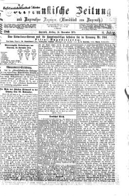 Oberfränkische Zeitung und Bayreuther Anzeiger (Bayreuther Anzeiger) Freitag 26. November 1875