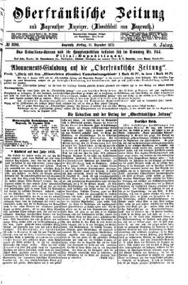 Oberfränkische Zeitung und Bayreuther Anzeiger (Bayreuther Anzeiger) Freitag 31. Dezember 1875