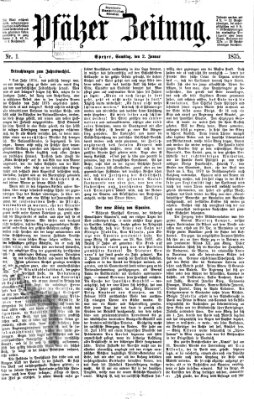 Pfälzer Zeitung Samstag 2. Januar 1875