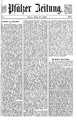 Pfälzer Zeitung Freitag 8. Januar 1875