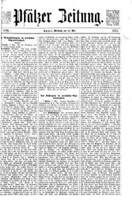 Pfälzer Zeitung Mittwoch 12. Mai 1875