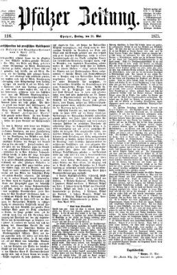 Pfälzer Zeitung Freitag 21. Mai 1875