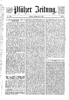Pfälzer Zeitung Freitag 2. Juli 1875