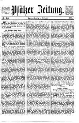 Pfälzer Zeitung Samstag 30. Oktober 1875