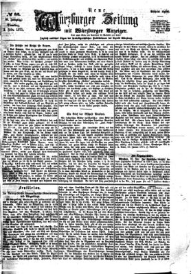 Neue Würzburger Zeitung Dienstag 2. Februar 1875