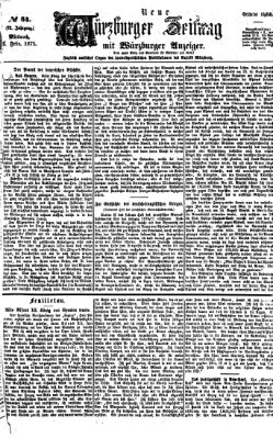 Neue Würzburger Zeitung Mittwoch 3. Februar 1875