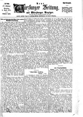 Neue Würzburger Zeitung Samstag 3. April 1875