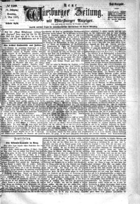 Neue Würzburger Zeitung Samstag 1. Mai 1875