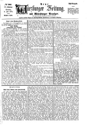 Neue Würzburger Zeitung Sonntag 4. Juli 1875