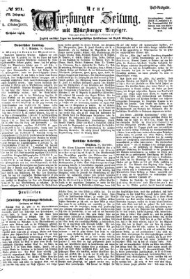 Neue Würzburger Zeitung Freitag 1. Oktober 1875