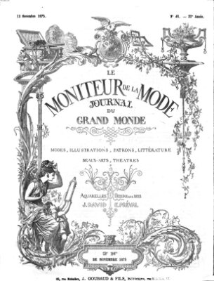 Le Moniteur de la mode Samstag 13. November 1875
