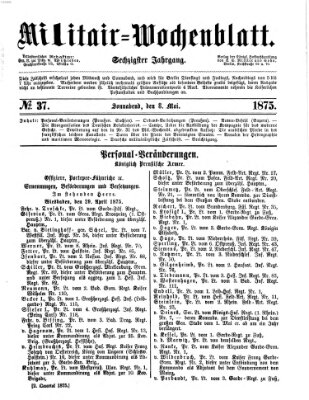 Militär-Wochenblatt Samstag 8. Mai 1875