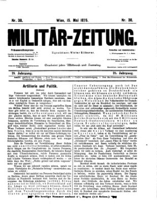 Militär-Zeitung Samstag 15. Mai 1875