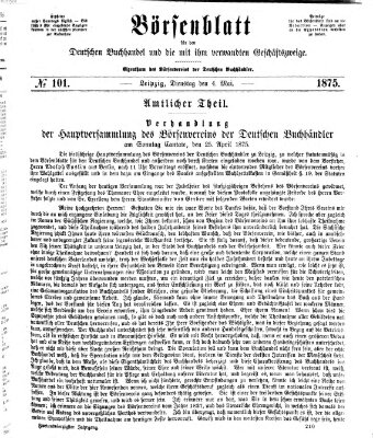 Börsenblatt für den deutschen Buchhandel Dienstag 4. Mai 1875