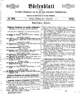 Börsenblatt für den deutschen Buchhandel Dienstag 7. September 1875