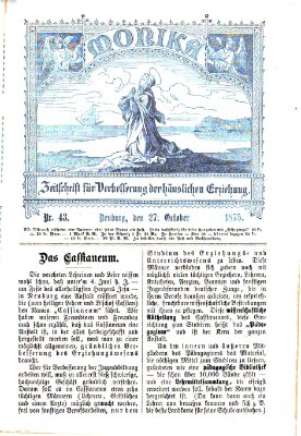 Katholische Schulzeitung (Bayerische Schulzeitung) Mittwoch 27. Oktober 1875
