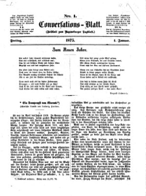 Regensburger Conversations-Blatt (Regensburger Tagblatt) Freitag 1. Januar 1875