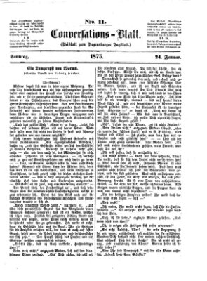 Regensburger Conversations-Blatt (Regensburger Tagblatt) Sonntag 24. Januar 1875