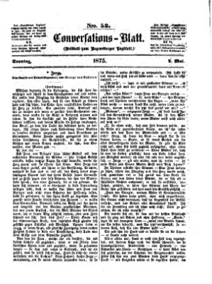 Regensburger Conversations-Blatt (Regensburger Tagblatt) Sonntag 2. Mai 1875