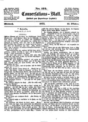 Regensburger Conversations-Blatt (Regensburger Tagblatt) Mittwoch 13. Oktober 1875